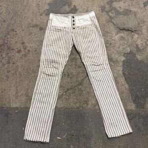 90s/Y2K Vintage Marithé + François Girbaud Striped Cargo Pants
